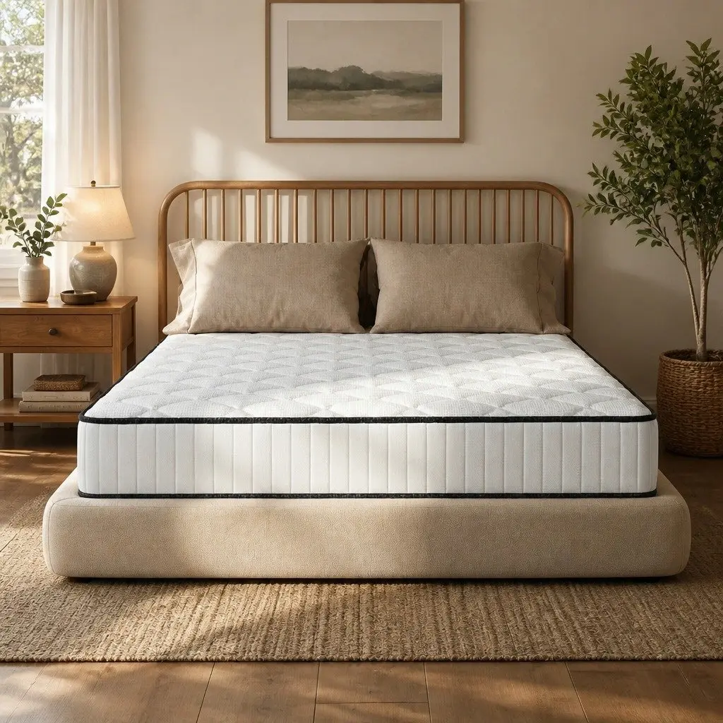 King Mattress Bonnell Spring 5-Zone Pressure Relief Foam Support Bed 183cm