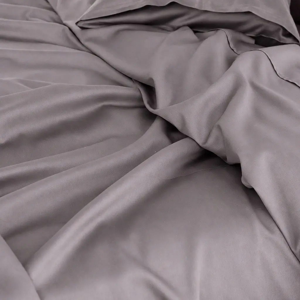 Queen Sheet Set 1000TC Bamboo Cotton Bedding Flat Fitted Pillowcases