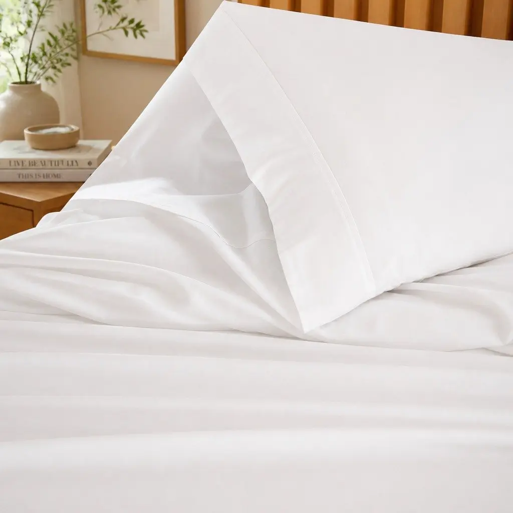 1000TC Bamboo Cotton Sheet Set King Size Bed Sheets Pillowcases Flat Fitted