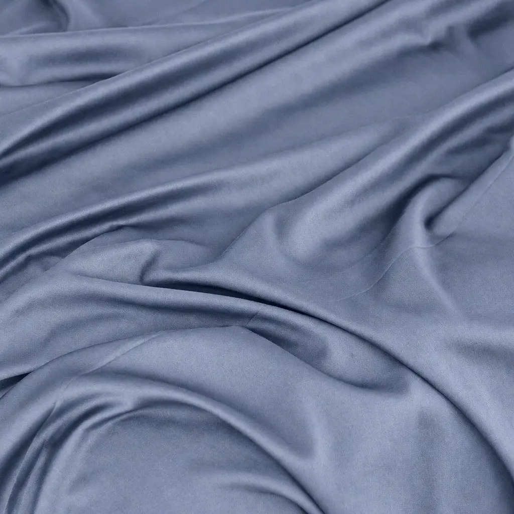 Bamboo Cotton King Size Sheet Set 1000 Thread Count Blue Fog Soft Antimicrobial Hypoallergenic Bedding
