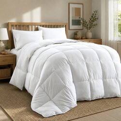 Double Quilt 800GSM Hotel Weight Microfibre Fill Box Stitch Design Bedding