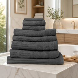 Practical 8 Piece Towel Set - Egyptian Cotton Luxury