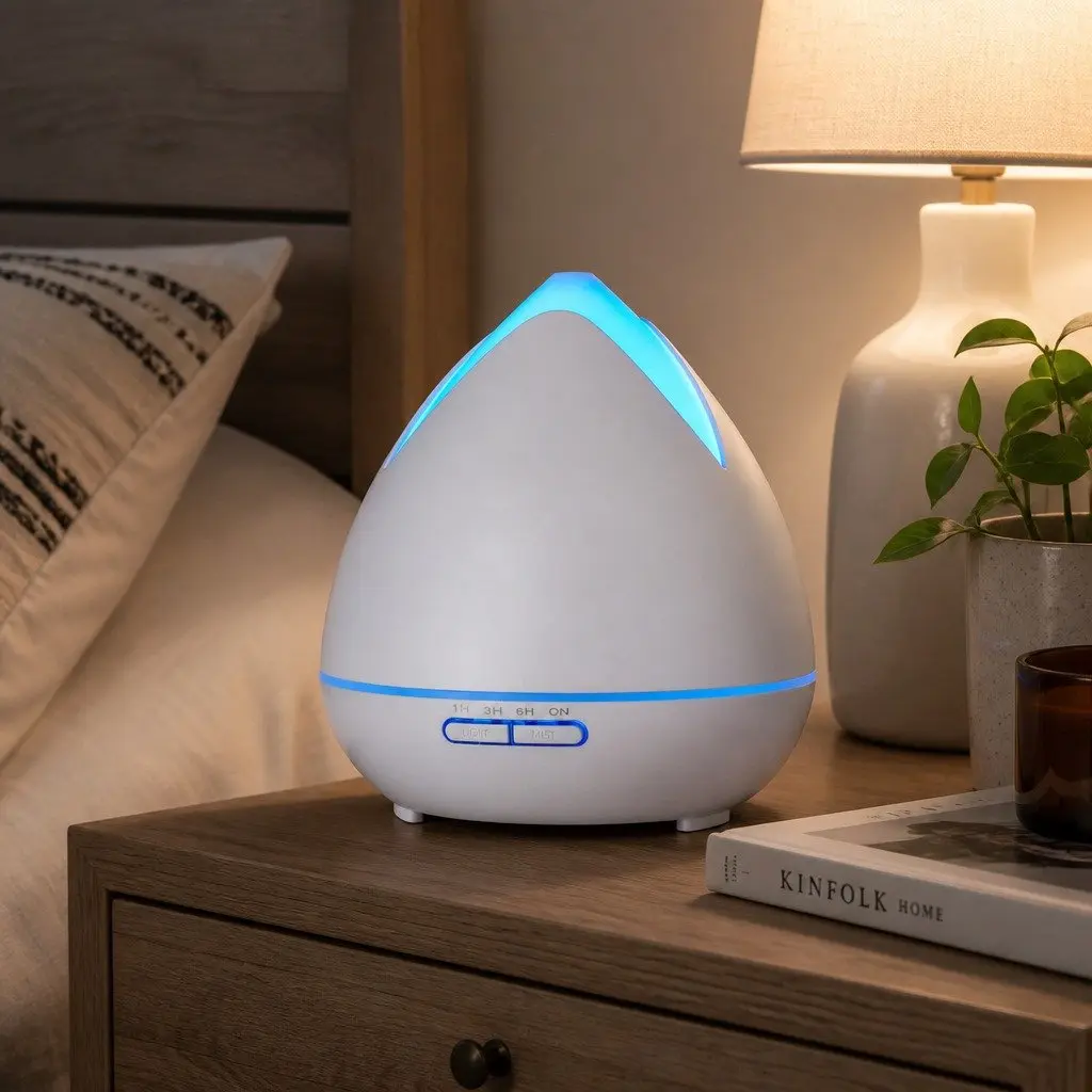 Ultrasonic Diffuser 400ml Cool Mist Aromatherapy Humidifier with 7 LED Mood Lights