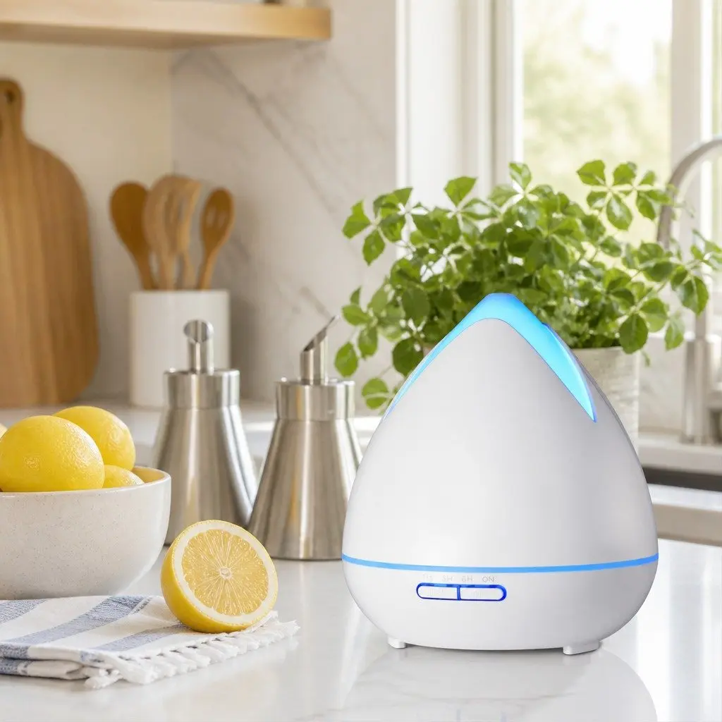 Ultrasonic Diffuser 400ml Cool Mist Aromatherapy Humidifier with 7 LED Mood Lights