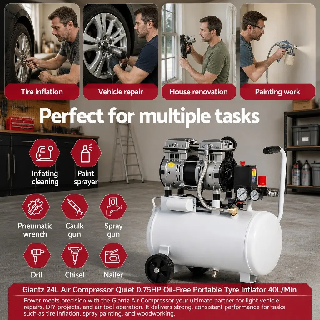 24L Air Compressor for DIY and Tyre Needs