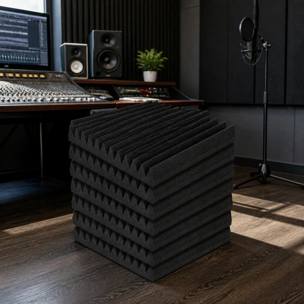 60 Acoustic Foam Wedge Tiles for Home Theatres and Studios