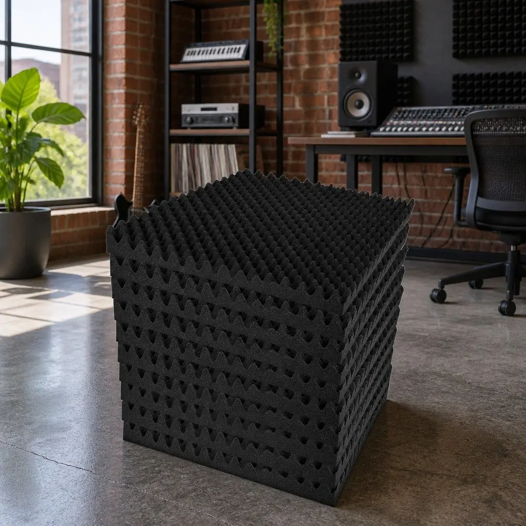 Acoustic Foam Panels 60pcs 50x50x5cm for Home Use