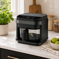 Air Fryer 5.5L Touch Control Electric Cooker 1200W Hot Air Circulation Black