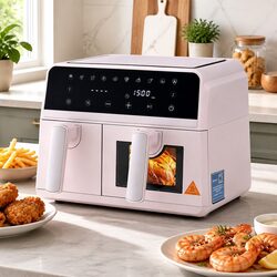 Practical 9L Air Fryer with Dual Baskets for Versatile Cooking