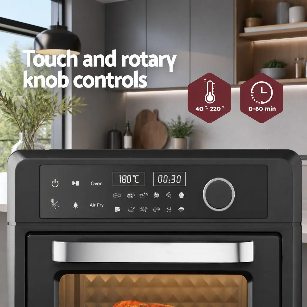 Air Fryer Oven 20L Stainless Steel Black