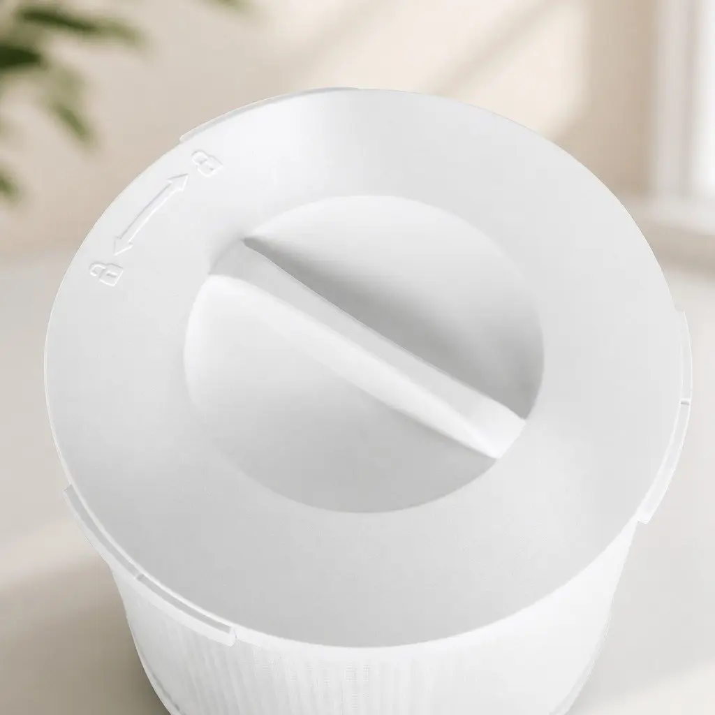 Air Purifier Filter 3-Layer Photocatalyst HEPA System 17cm Diameter 15cm Height