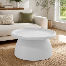 Practical Round Coffee Table for Various Spaces