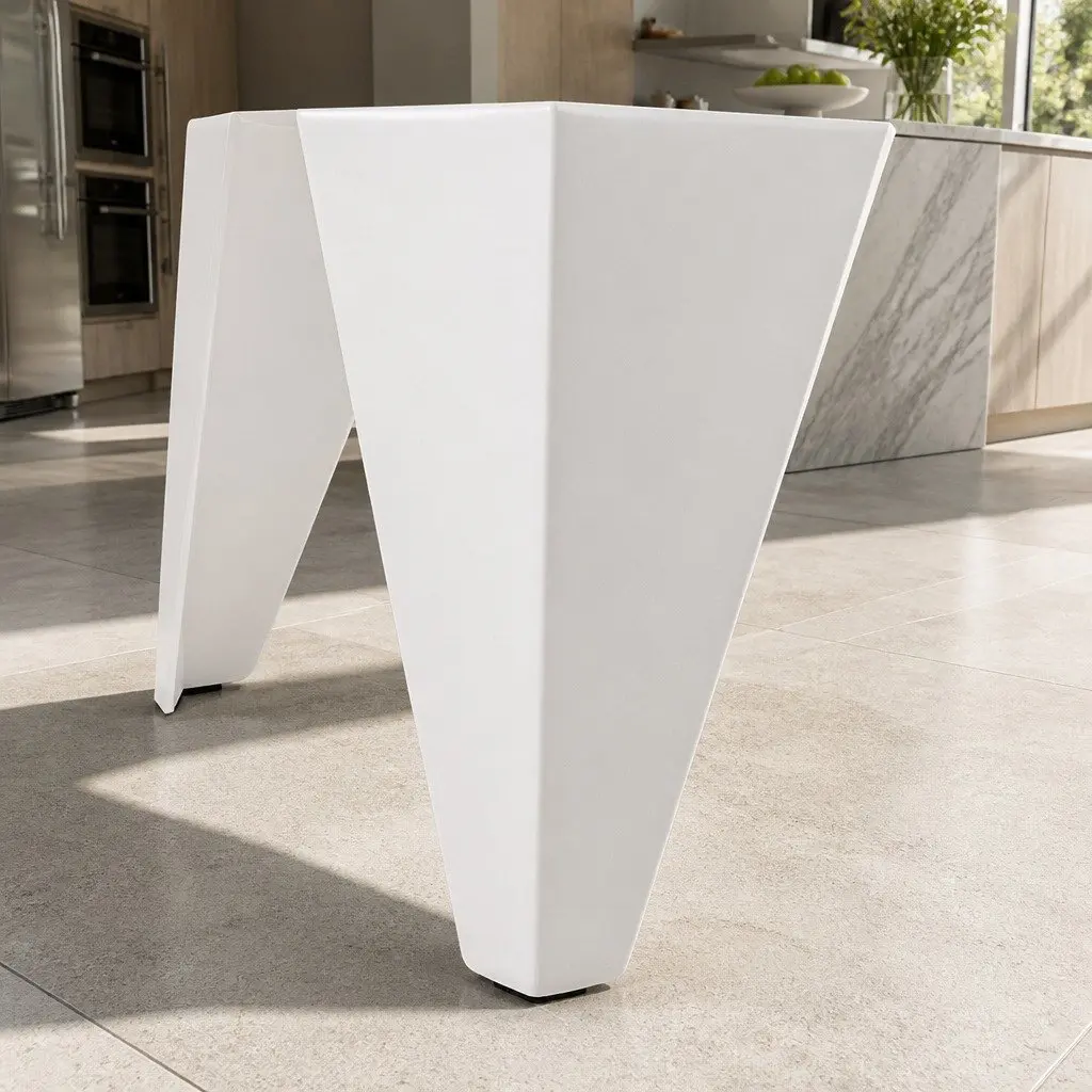 4PC Stackable Bar Stools Polypropylene 36cm W x 32cm D x 45cm H White