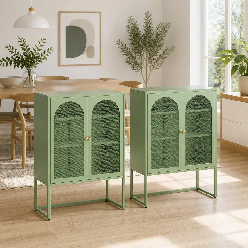 Storage with 2x Buffet Sideboard Cabinets