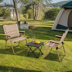 3-Piece Folding Table and Chair Set: Ideal for Outdoor Use