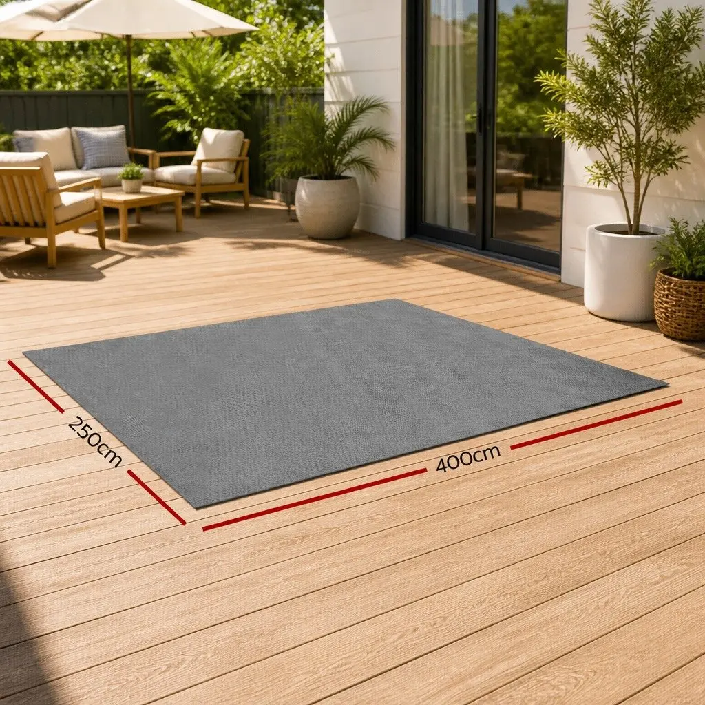 Annex Matting Floor Mats 4M x 2.5M Grey Mesh Outdoor Camping