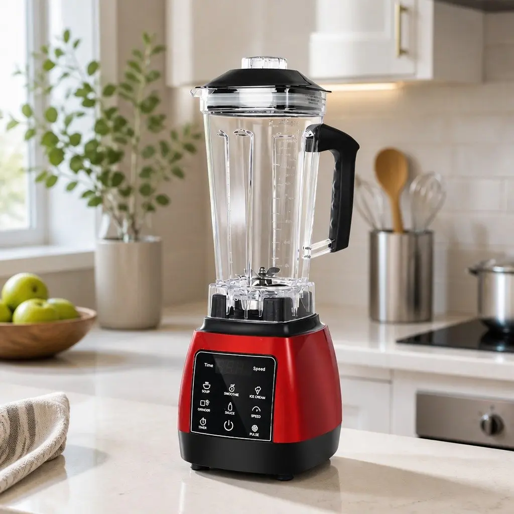 Commercial Blender 2L Capacity 1600W Power Touch Panel Black