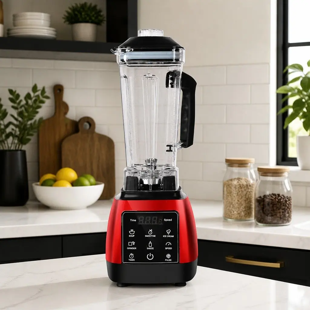 Commercial Blender 2L Capacity 1600W Power Touch Panel Black