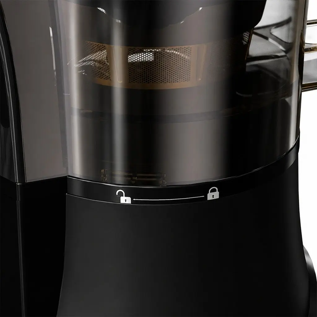Cold Press Juicer Electric 200W Stainless Steel 12cm Black
