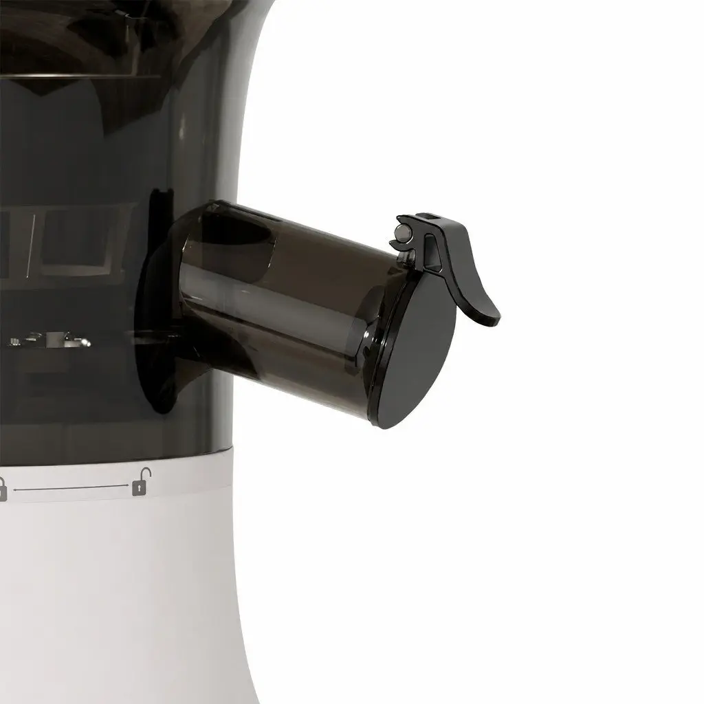 Cold Press Juicer Masticating Stainless Steel 1L White