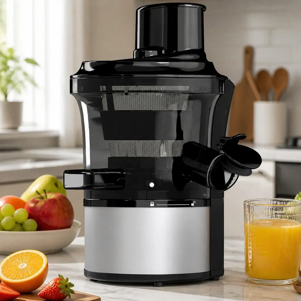 Slow Juicer Cold Press Juice Extractor 150W Black PC Body