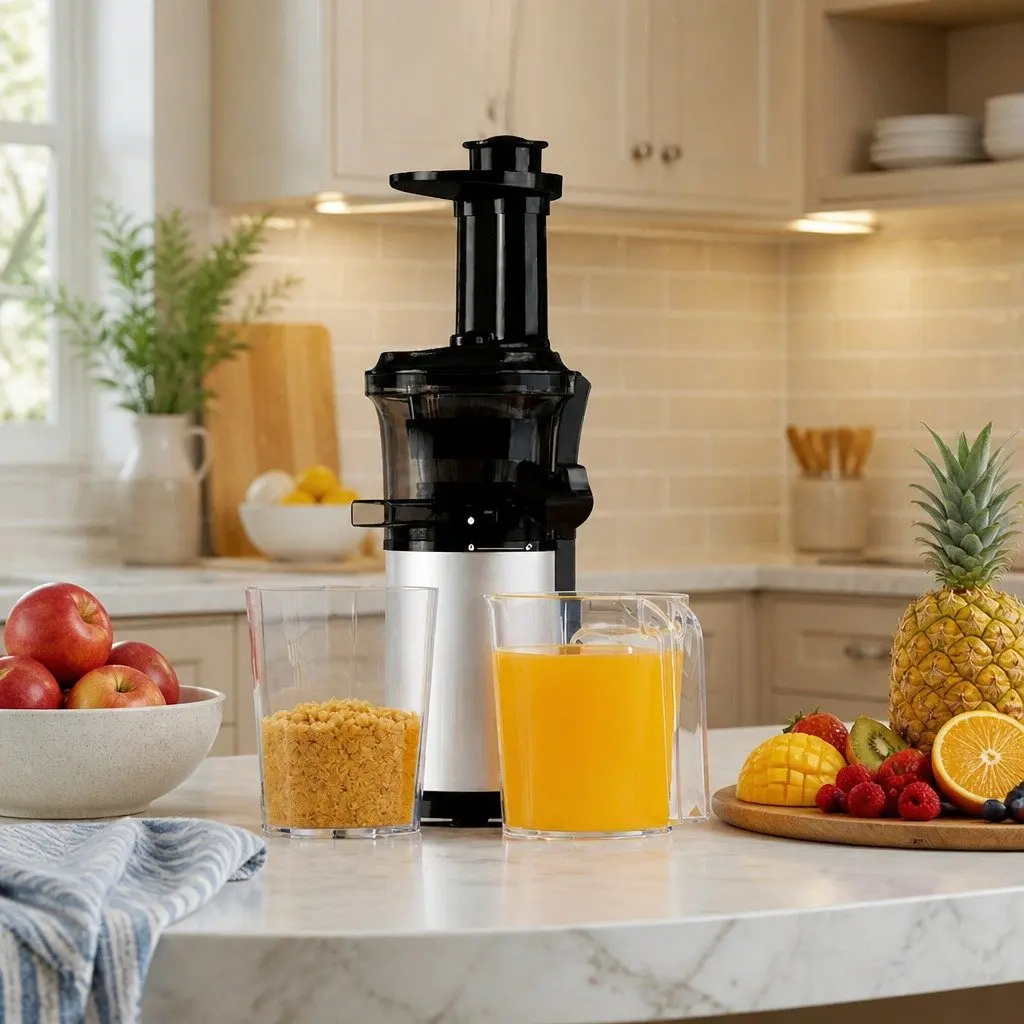 Slow Juicer Cold Press Juice Extractor 150W Black PC Body