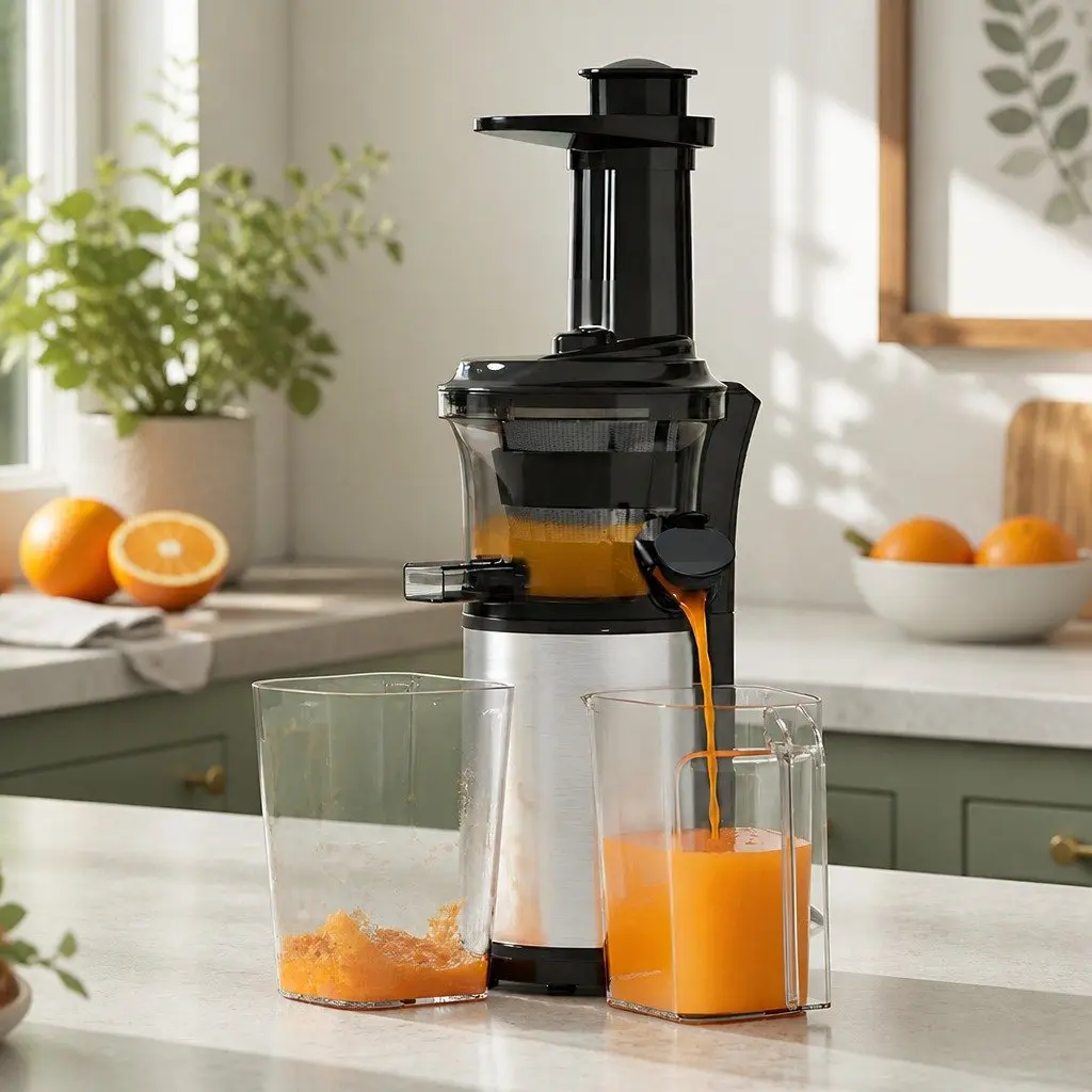 Slow Juicer Cold Press Juice Extractor 150W Black PC Body