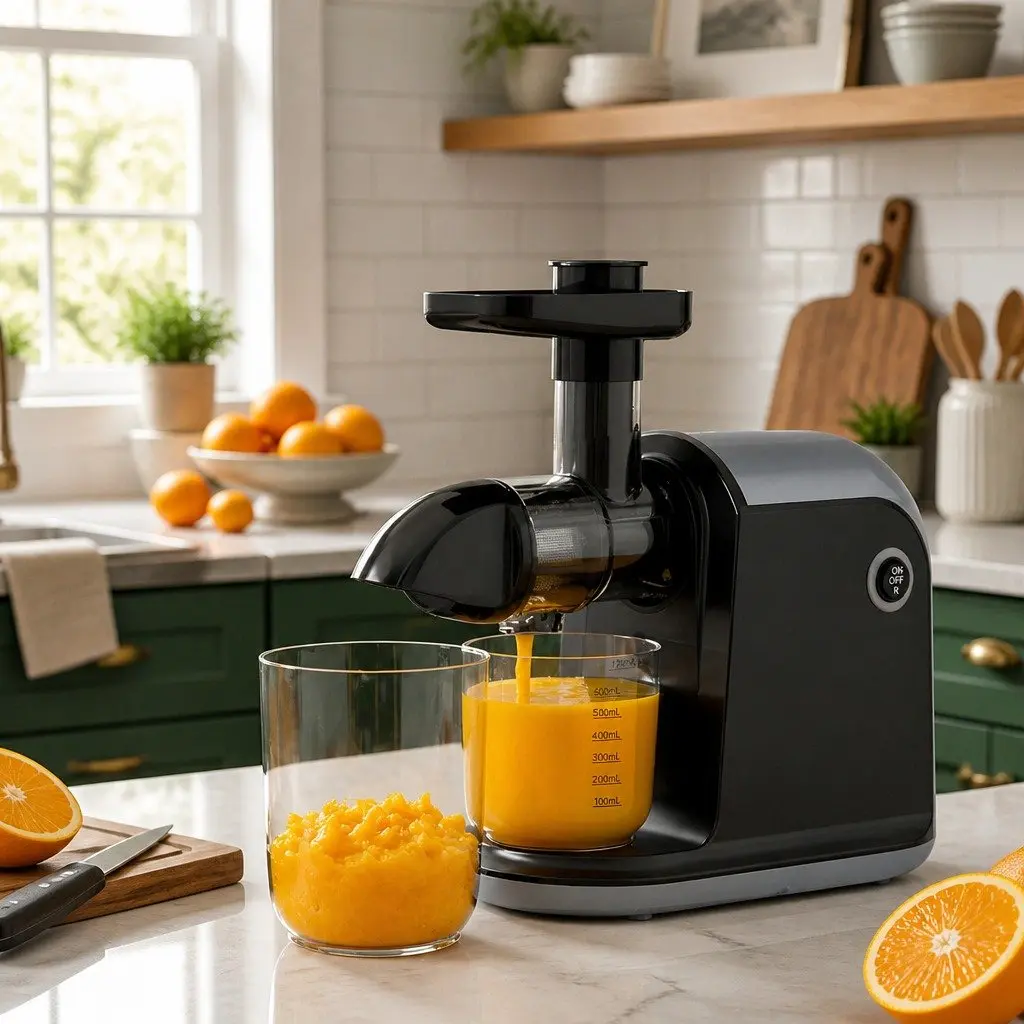 Cold Press Masticating Juicer 150W BPA-free Tritan Black
