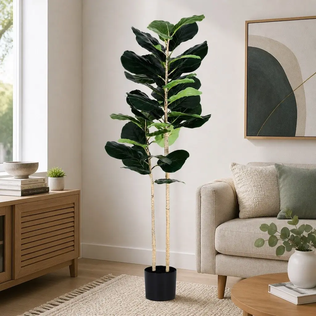 Artificial Tree Faux Fiddle 150cm Green Indoor Decoration Life-like Plant Home Garden