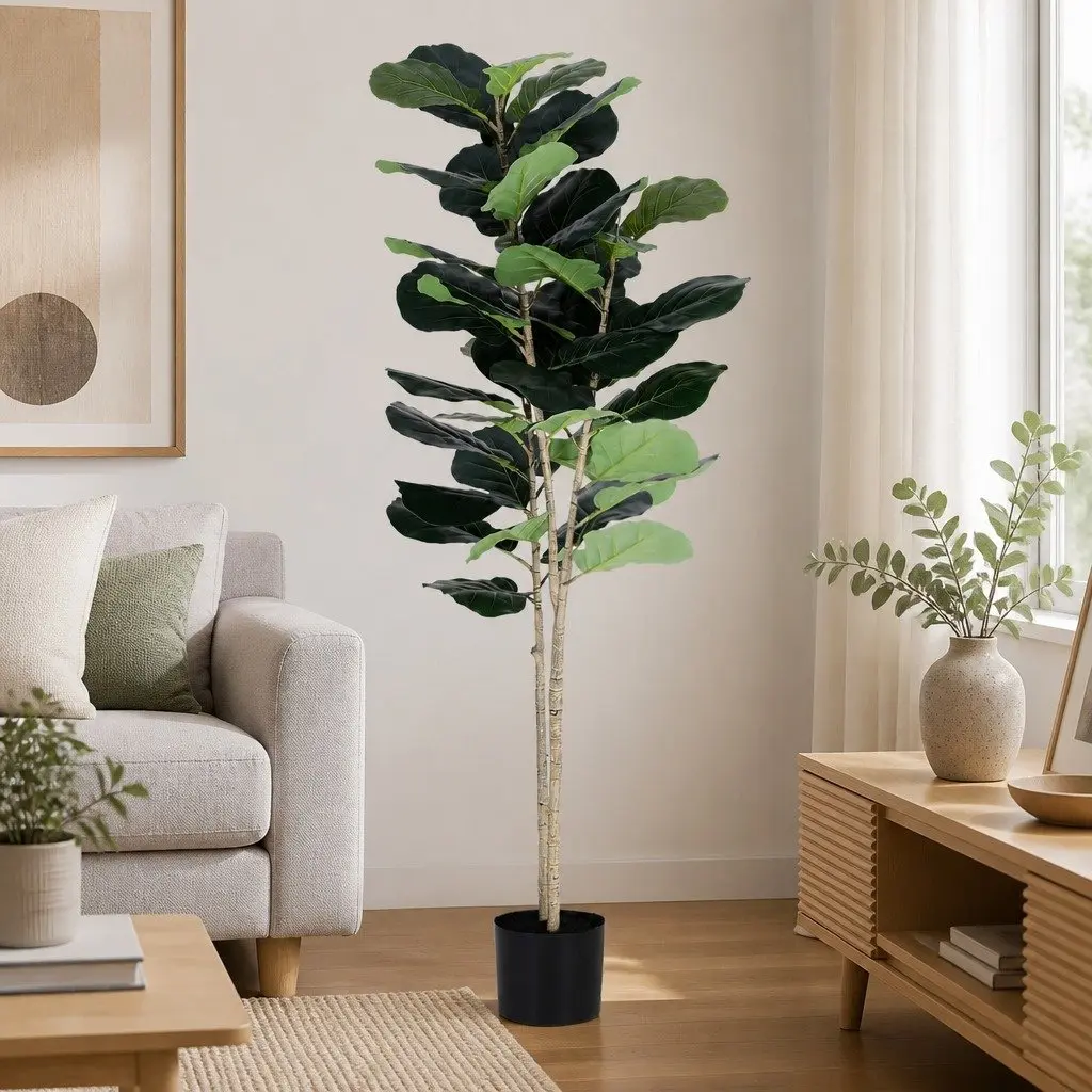 Artificial Tree Faux Fiddle 150cm Green Indoor Decoration Life-like Plant Home Garden