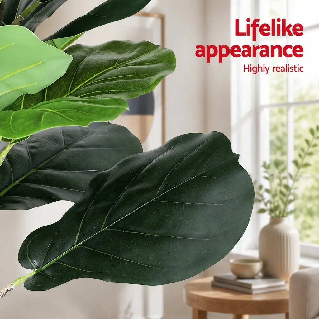Artificial Tree Faux Fiddle 150cm Green Indoor Decoration Life-like Plant Home Garden