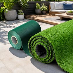 Artificial Grass Synthetic Turf 1x20m Olive Lawn Fake 17mm Pile Garden