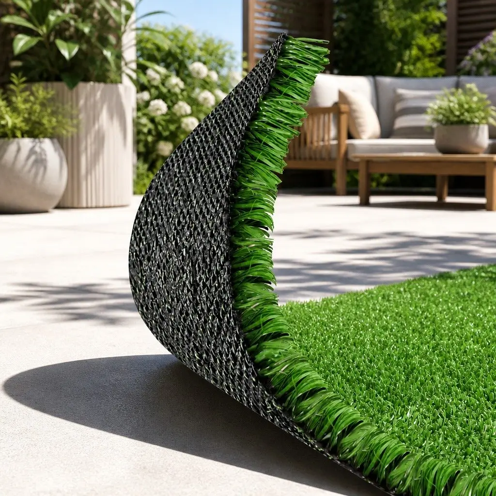 Olive Green Artificial Turf 2x10m for Home Use