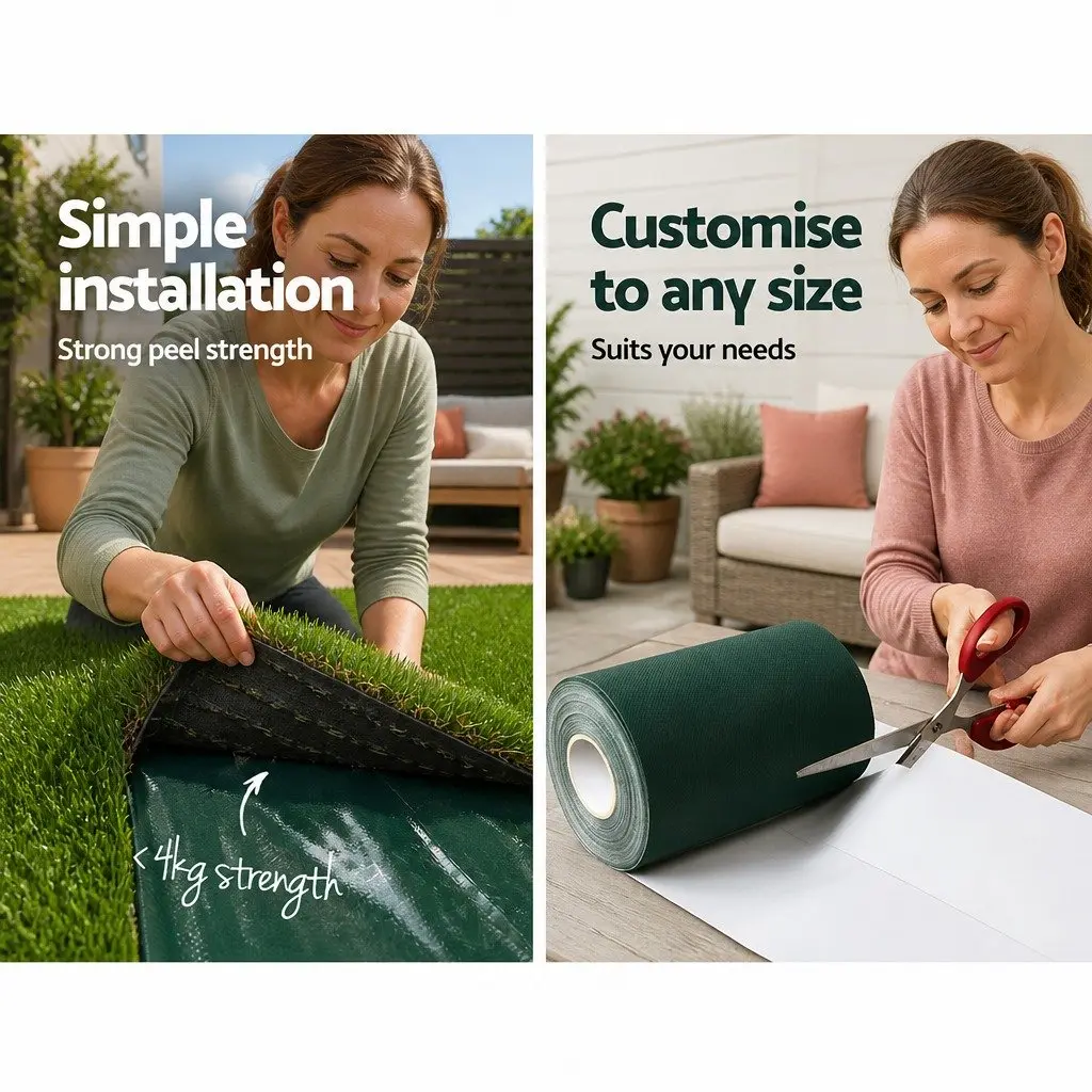 Synthetic Turf Roll Olive Green 2m x 10m 17mm Pile Durable Artificial Grass for Lawns Patios Backyards Balconies
