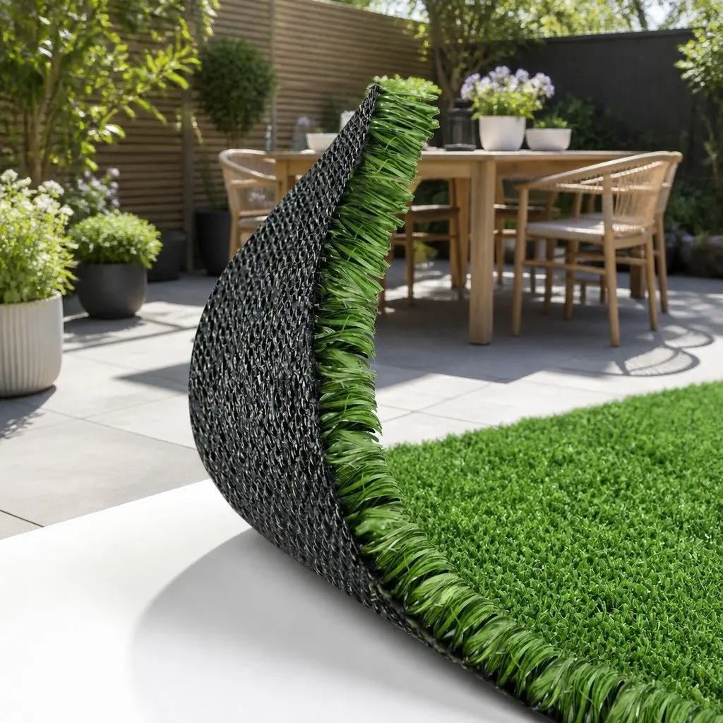 Synthetic Turf Artificial Grass Roll 20 SQM Olive Green 2m Wide 10m Long for Garden Patio Backyard Landscaping