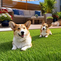 Synthetic Grass Artificial Lawn Turf 30mm Thick 2mx5m Green Realistic Fake Grass