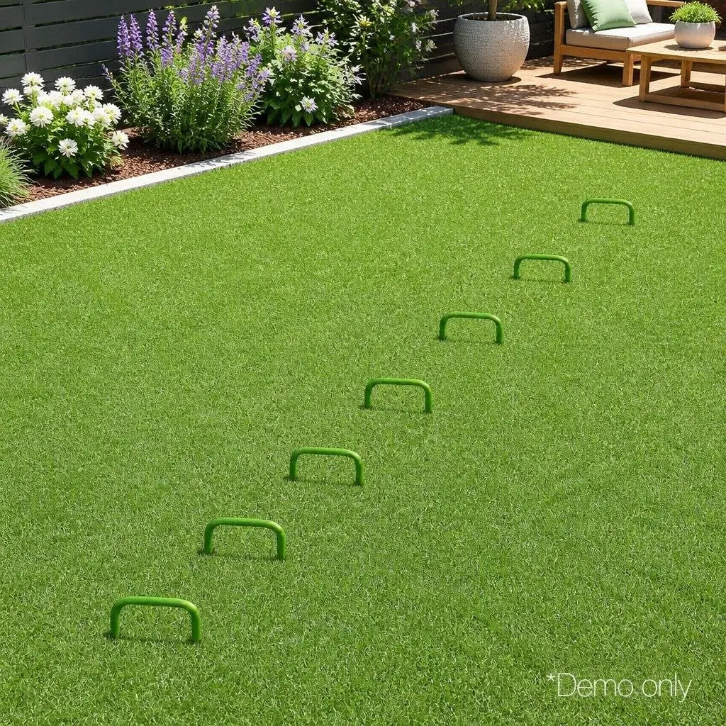 Synthetic Grass Pins Galvanized Steel 150mm U-Shape Green