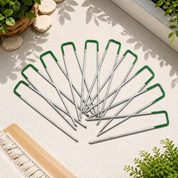 Synthetic Grass Pins 200pcs U-Shape Pegs Artificial Turf Lawn Garden Weed Mat
