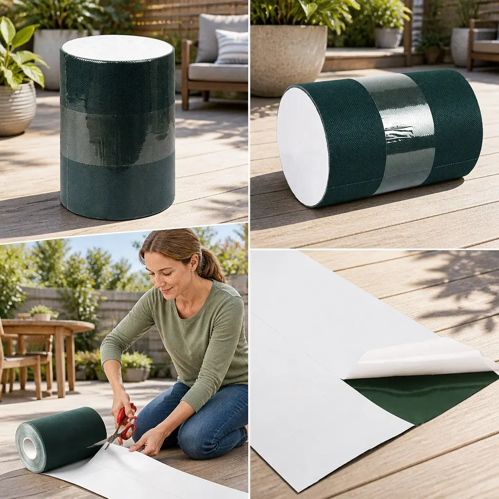 Artificial Grass Joining Tape Non-woven Fabric 20m x 15cm Green Self Adhesive
