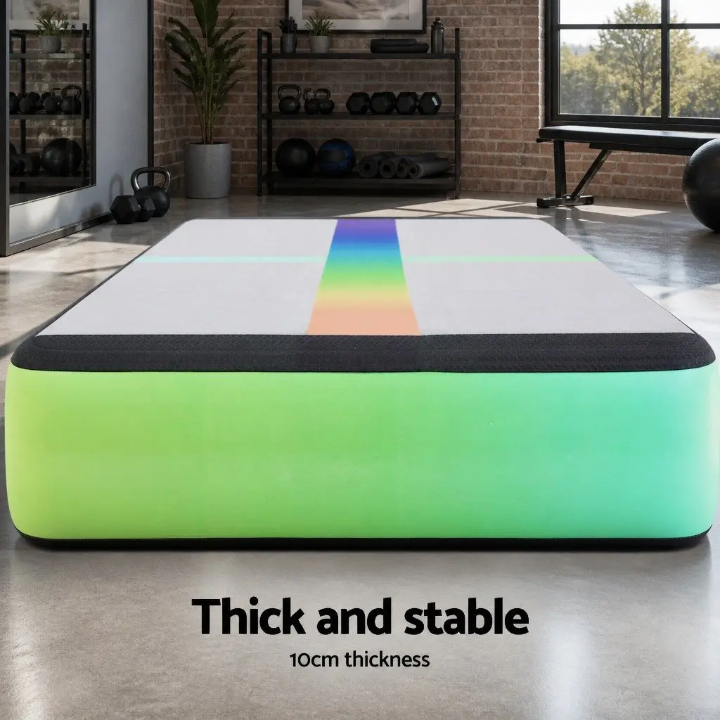 Air Track Gymnastics Mat Inflatable 4M Double-Wall Fabric Anti-Slip Multiple Colour Options