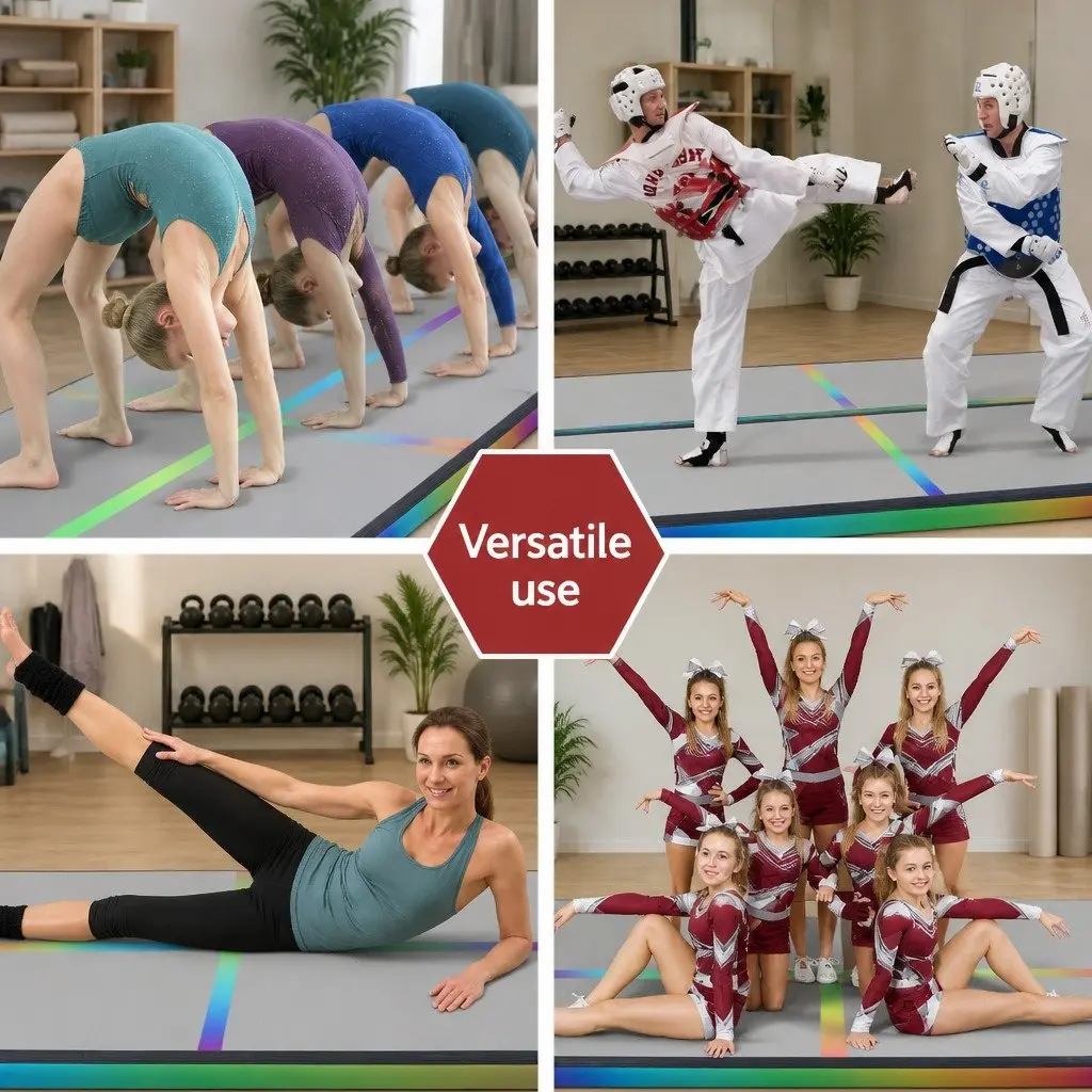Air Track Mat Inflatable 4M Gymnastics Tumbling Exercise Cheerleading Training