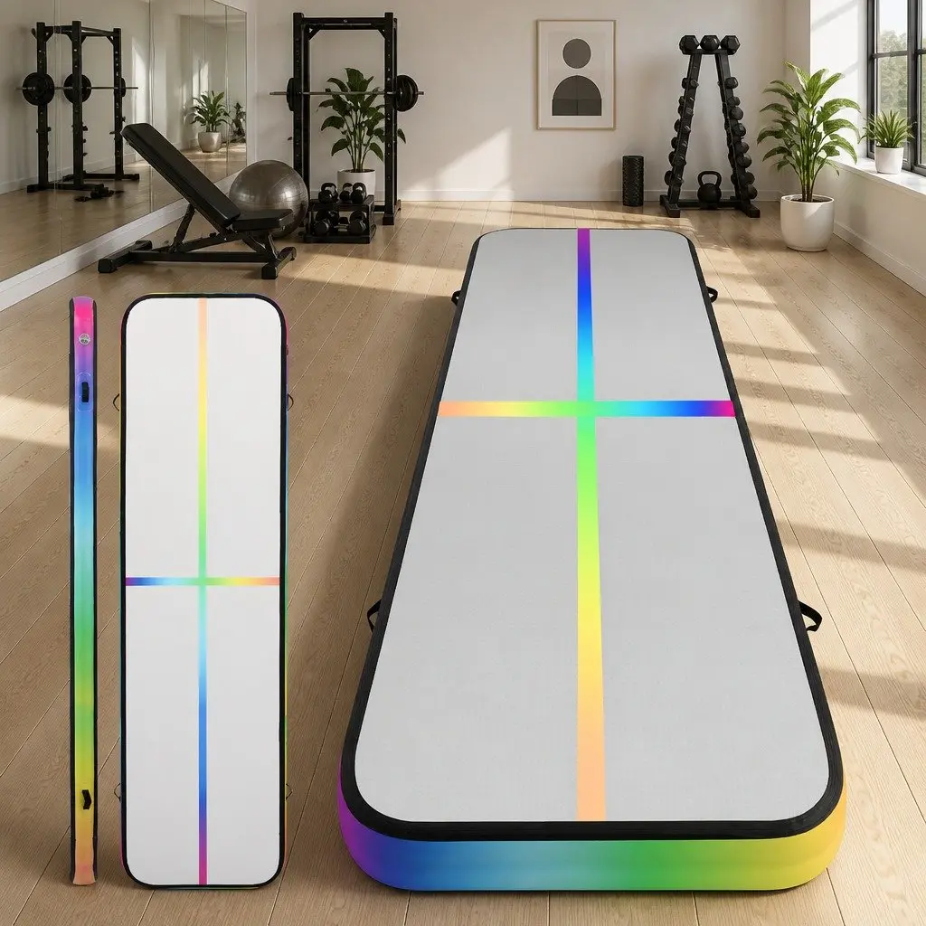 Air Track Mat Inflatable 4M Gymnastics Tumbling Exercise Cheerleading Training