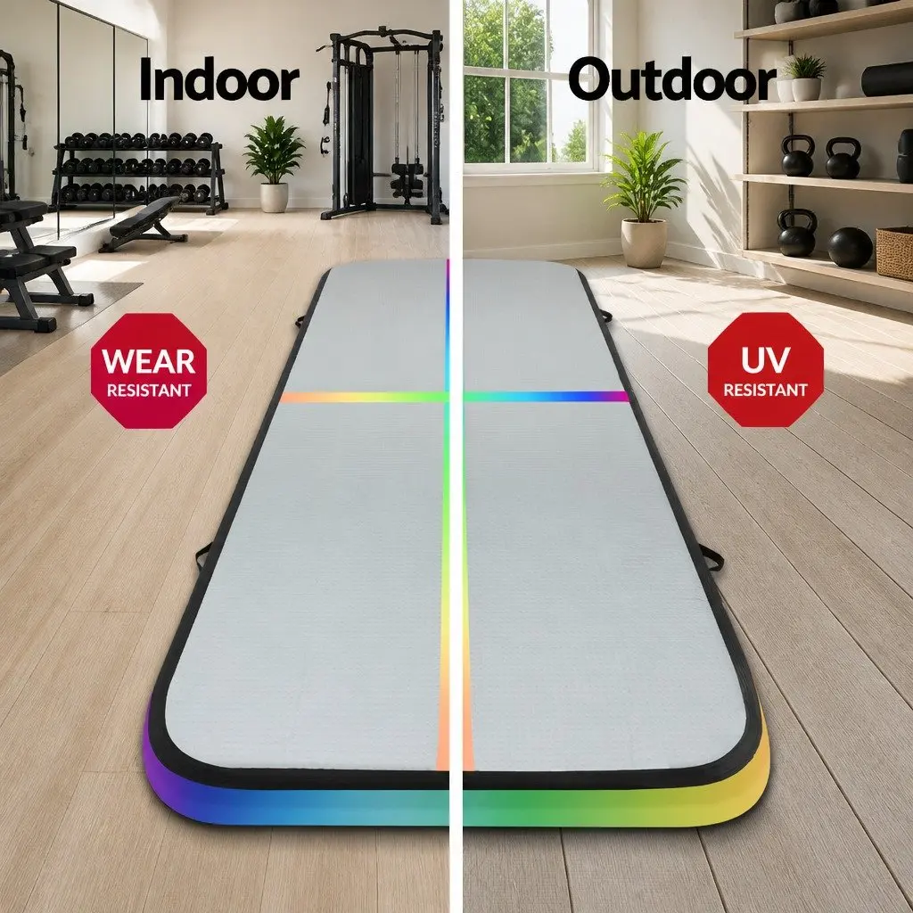Air Track Mat Inflatable 4M Gymnastics Tumbling Exercise Cheerleading Training