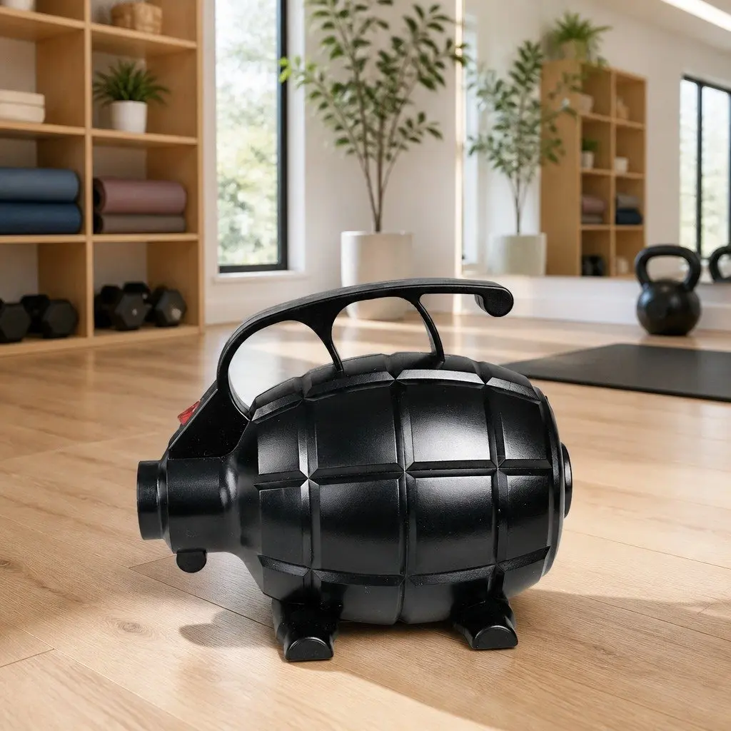 500W Electric Inflatable Air Pump Black for Gymnastics Mats and Home Fitness Quick Inflate Deflate
