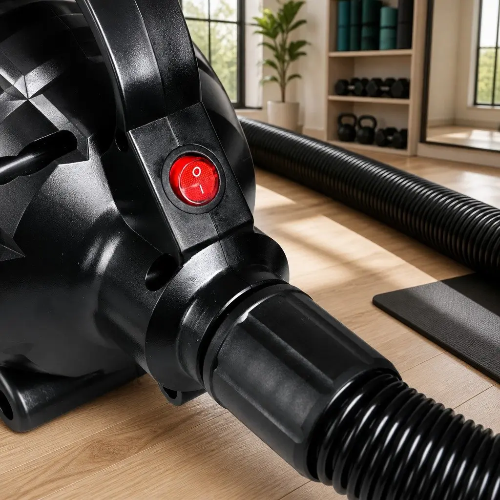 500W Electric Inflatable Air Pump Black for Gymnastics Mats and Home Fitness Quick Inflate Deflate