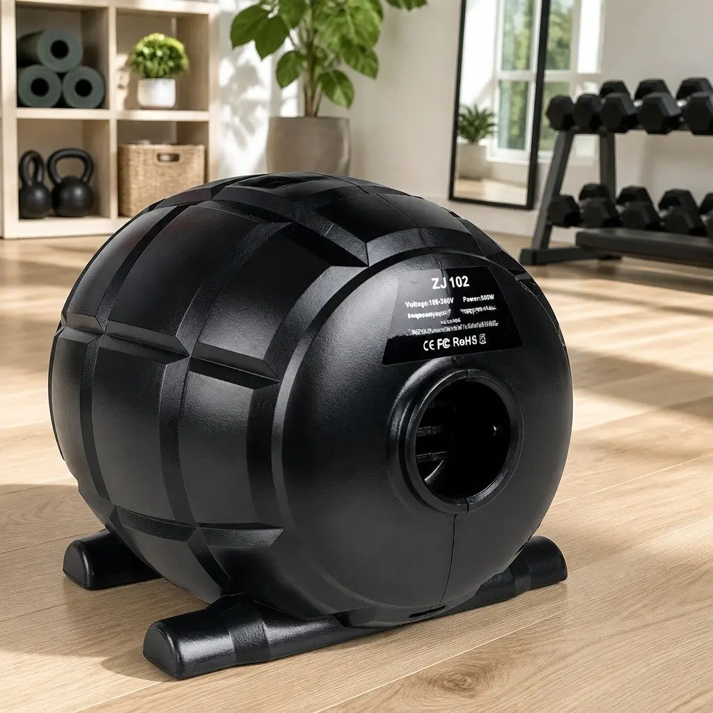 500W Electric Inflatable Air Pump Black for Gymnastics Mats and Home Fitness Quick Inflate Deflate
