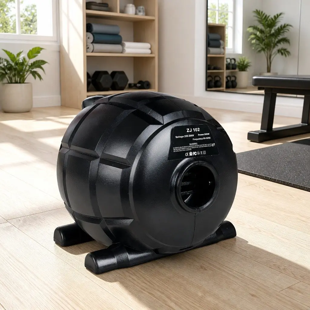 500W Electric Inflatable Air Pump Black for Gymnastics Mats and Home Fitness Quick Inflate Deflate
