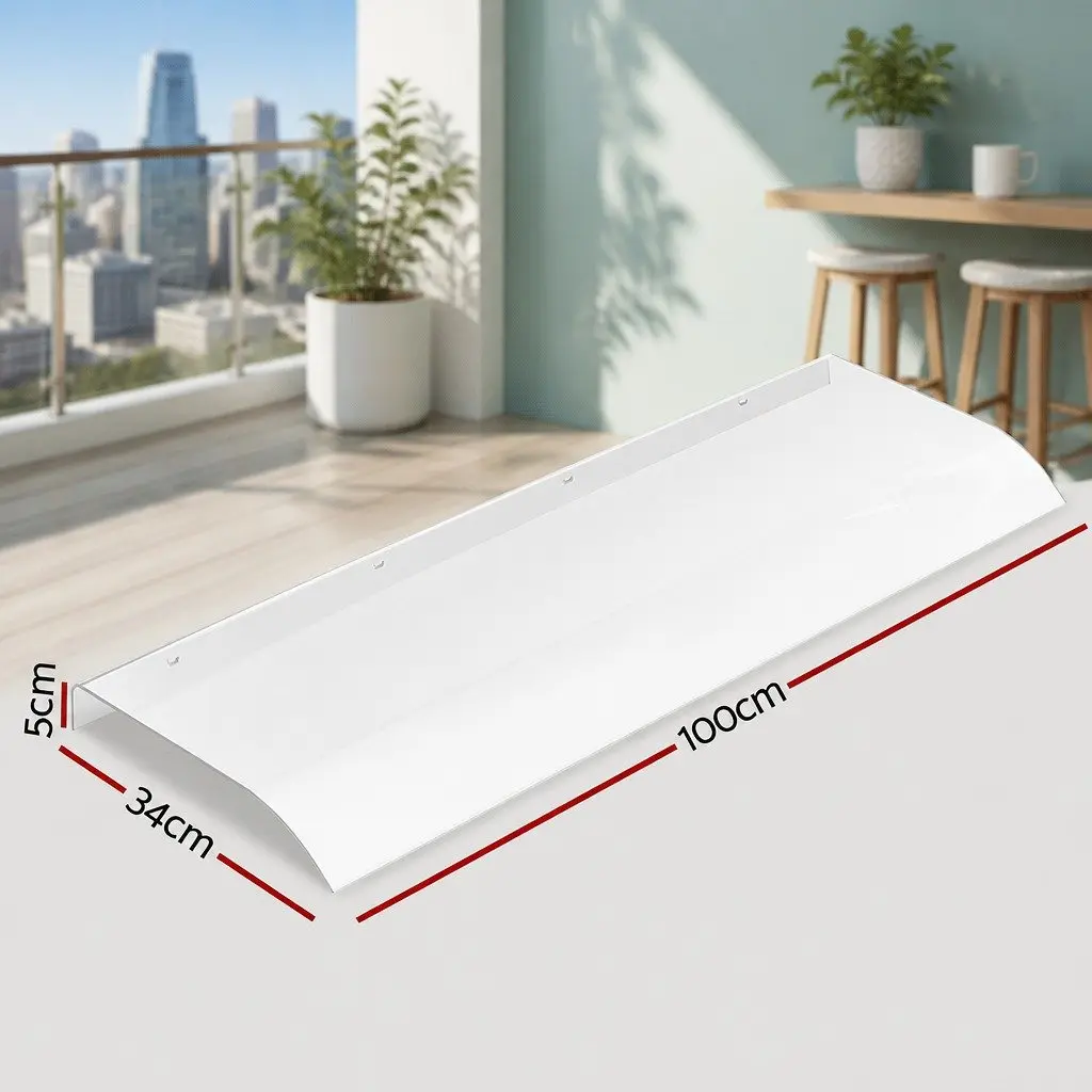Window Door Awning PET Polycarbonate Sheet 0.4m x 1m Transparent UV Rain Resistant