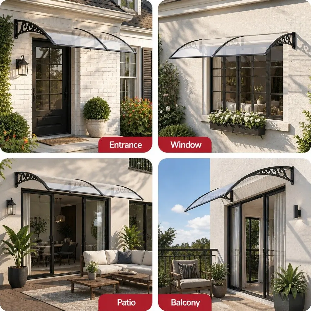 0.8M x 2M Awning for Doors and Windows
