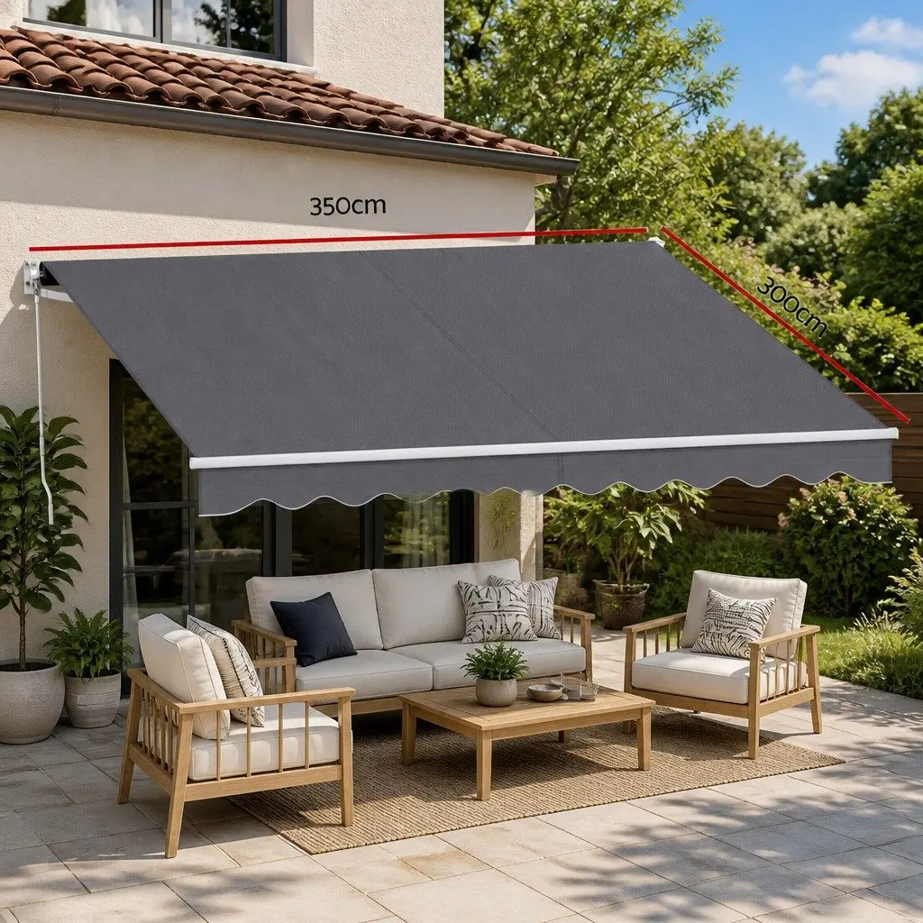 Outdoor Awning for Patios and Gardens 3.5M x 3M